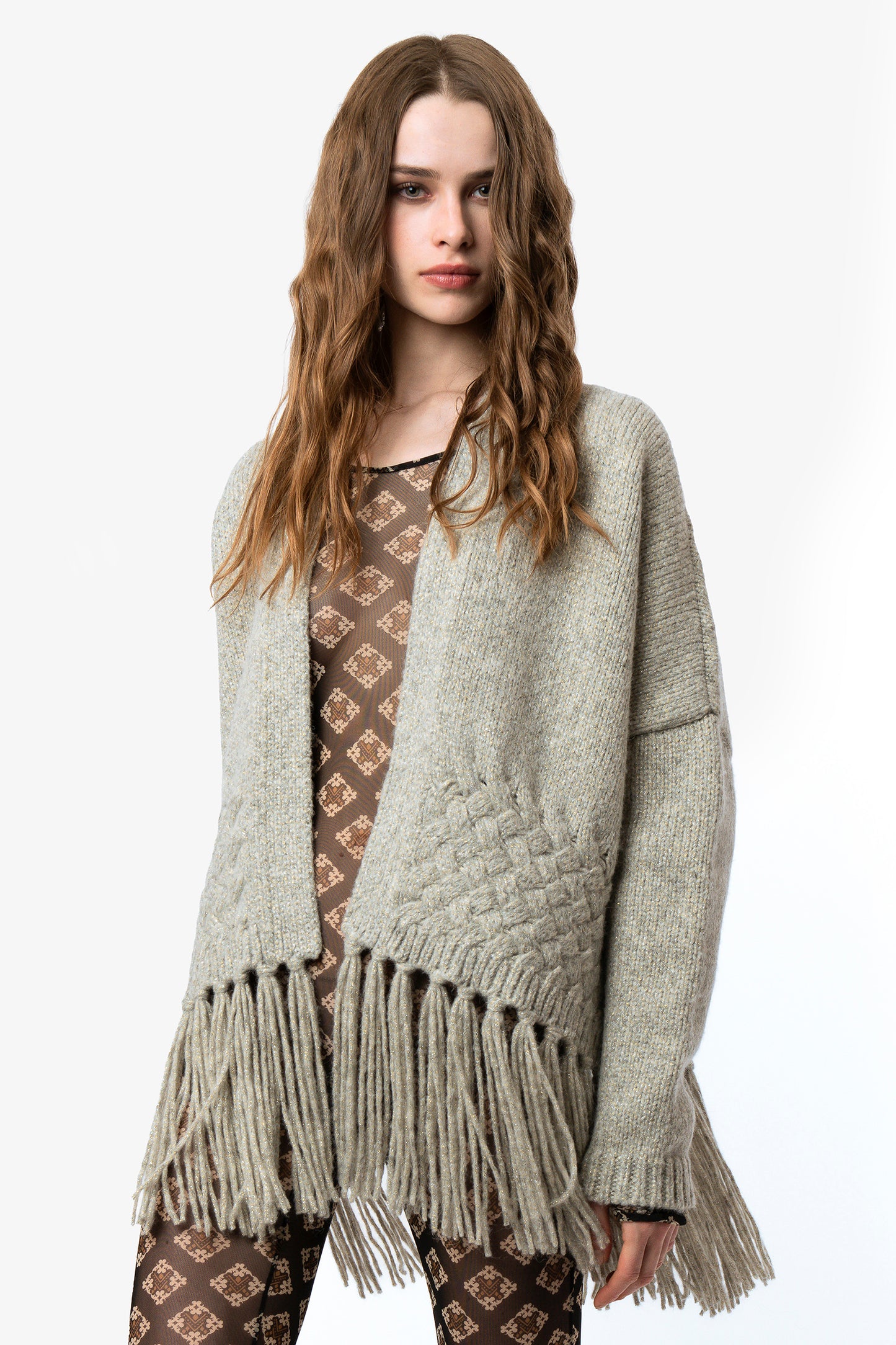 ADELE - Cardigan in lana e alpaca Cosmo