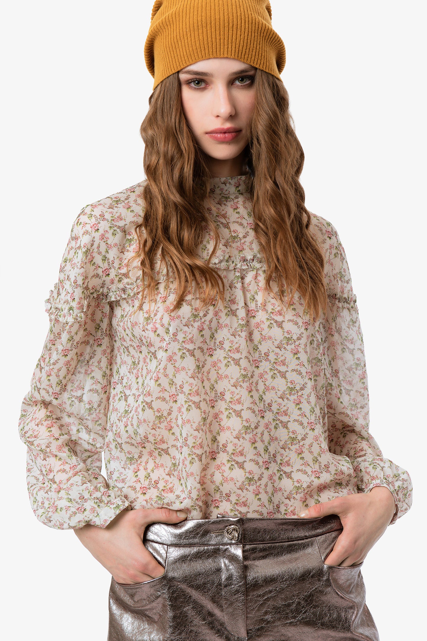 CAMILLE - Blusa in seta Botanik