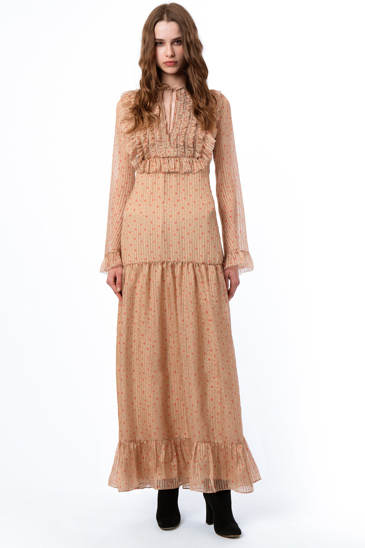 ISABEL - Silk long dress Decò