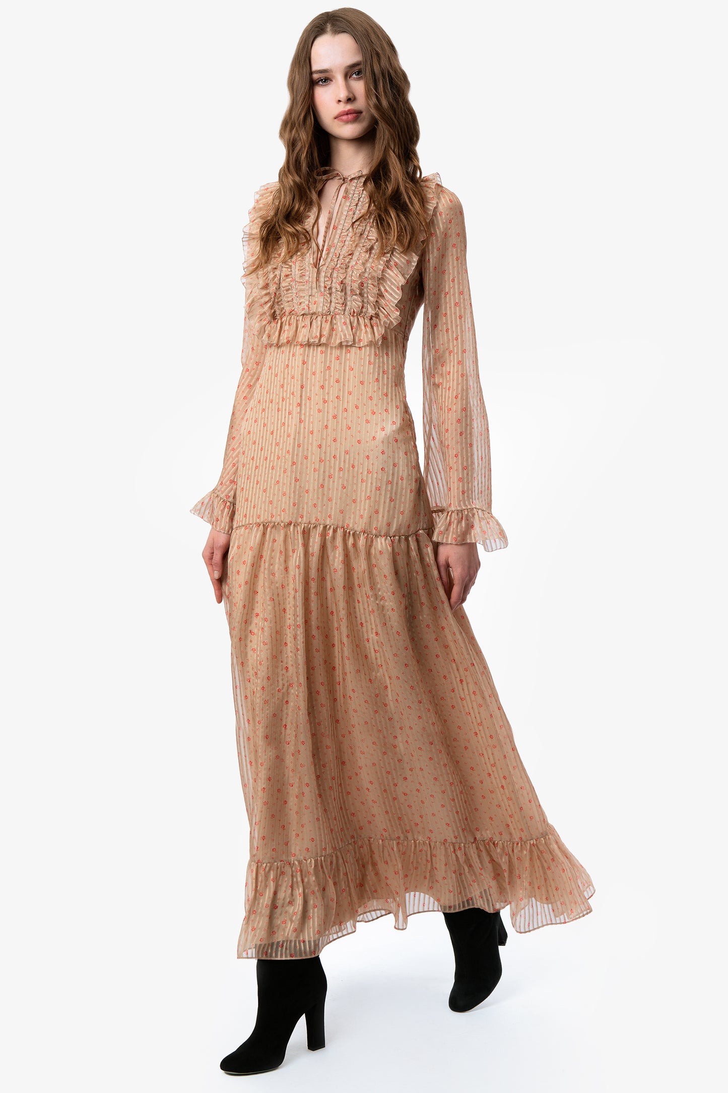 ISABEL - Silk long dress Decò