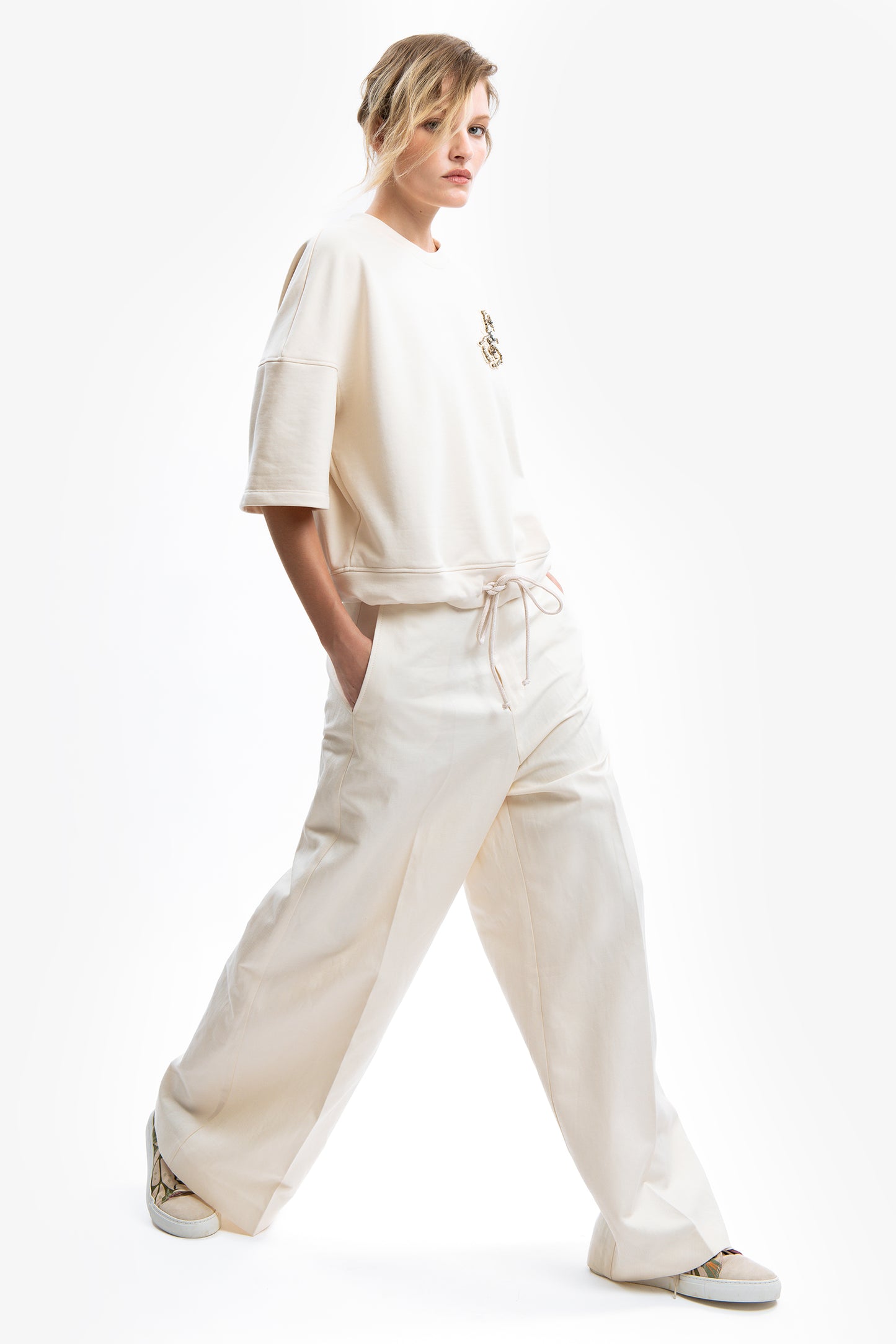 LUNA - Cotton Sweatshirt Campus 