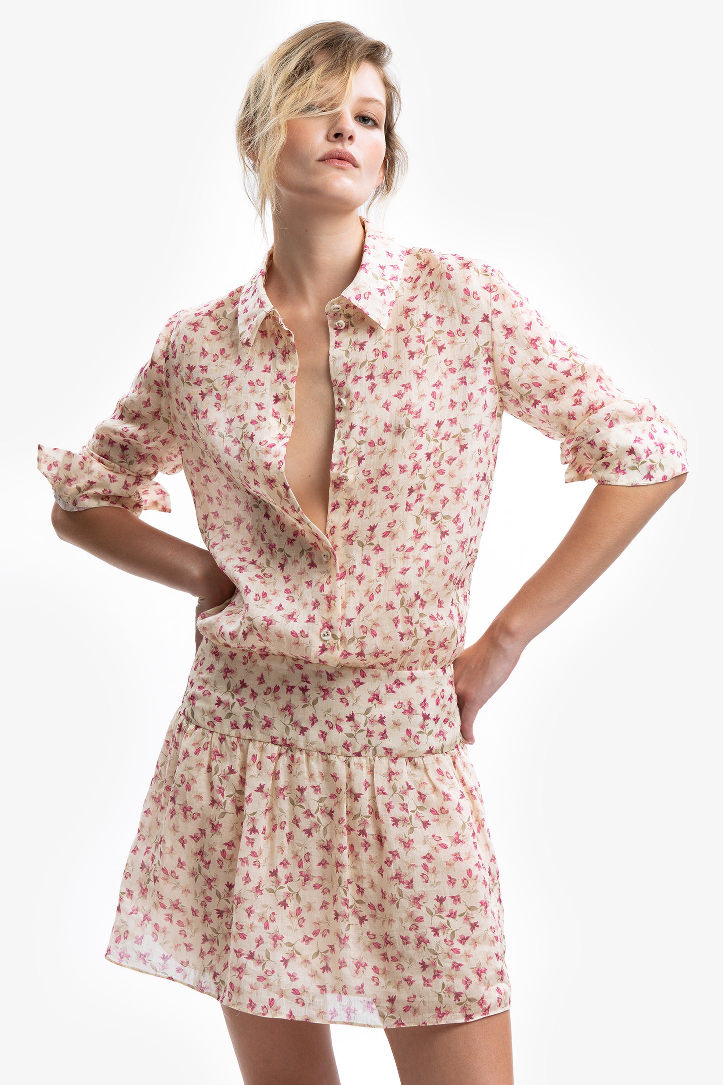 DIDI - Mini abito in ramiè Magnolia