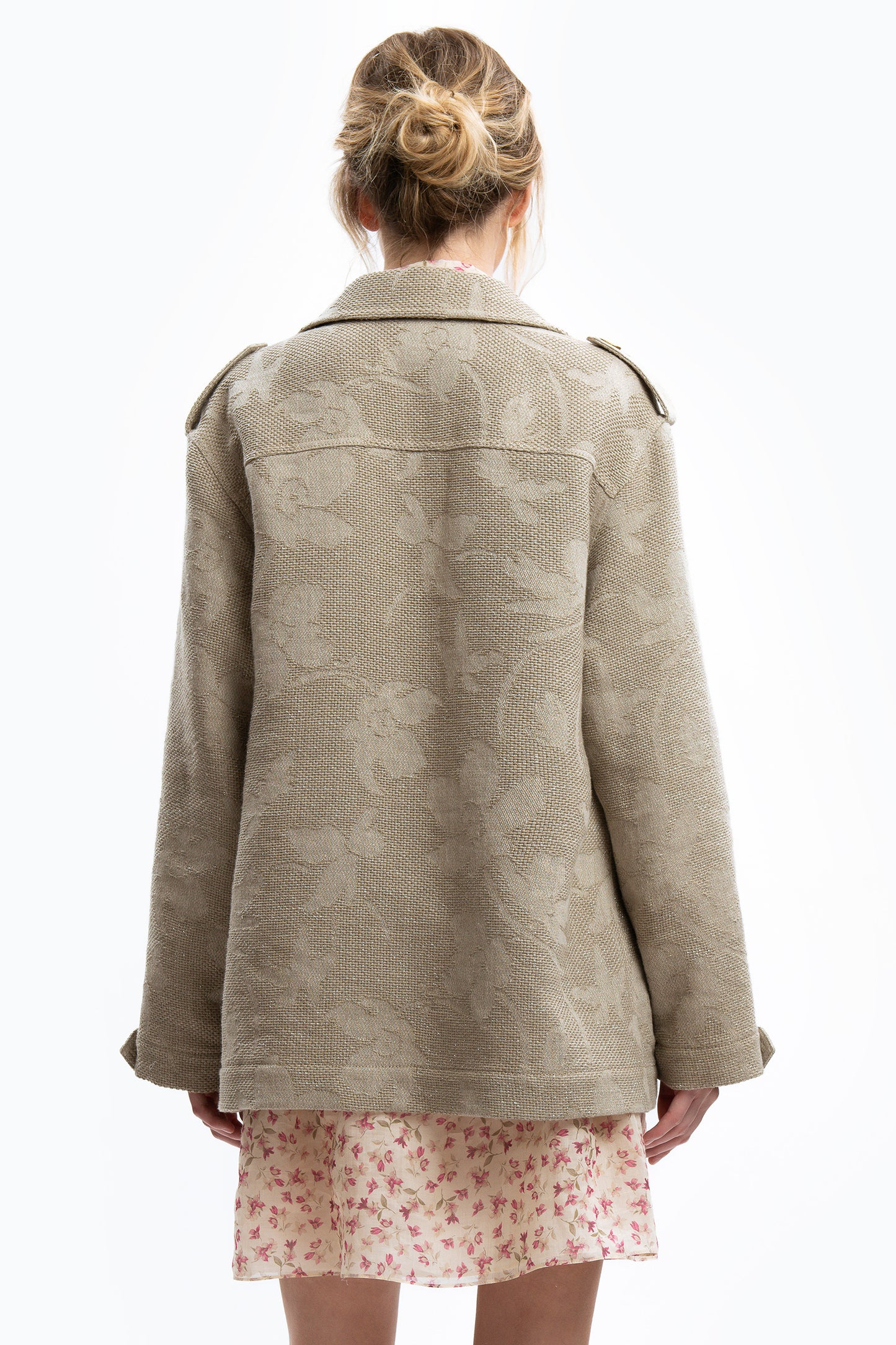 CECILIA - Giacca in lino Safari