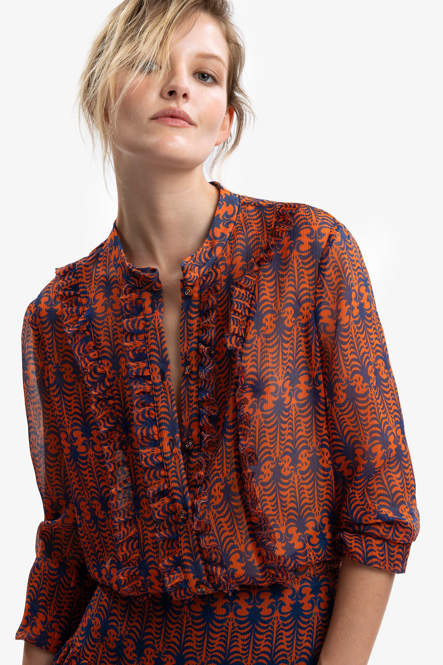 FRANCESCA - Camicia in seta Mirage