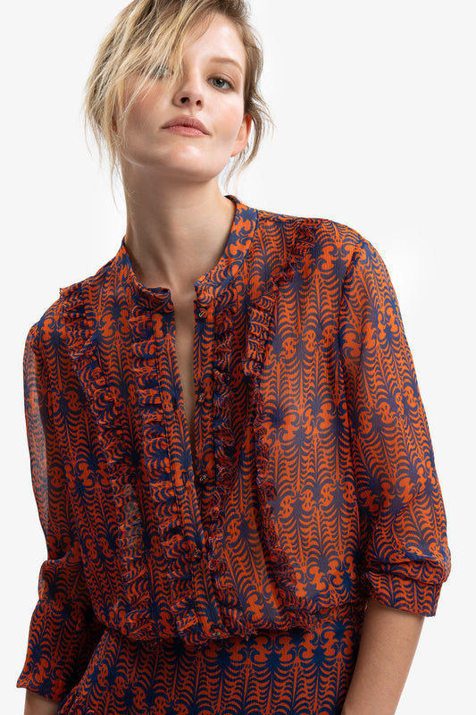 FRANCESCA - Camicia in seta Mirage