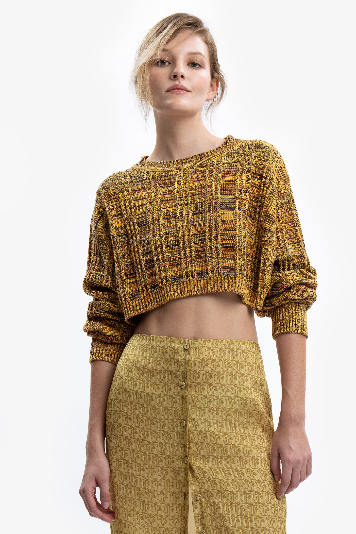 MELANIA - Maglia crop Groove