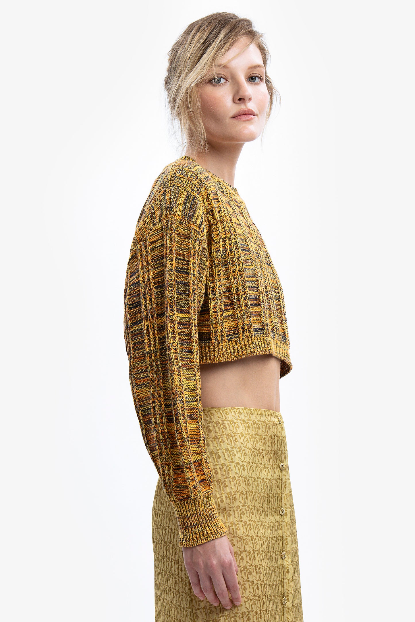 MELANIA - Maglia crop Groove