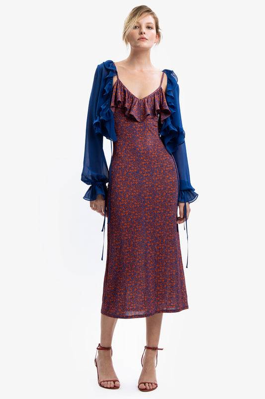 OLIMPIA - Abito midi in jersey Senorita