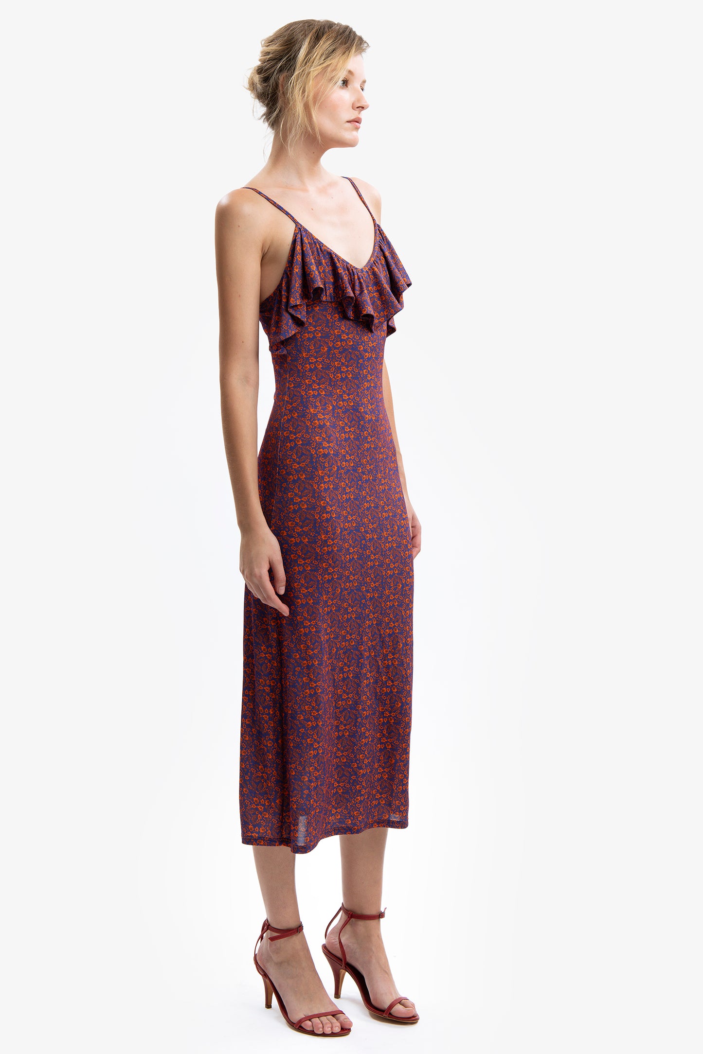 OLIMPIA - Abito midi in jersey Senorita