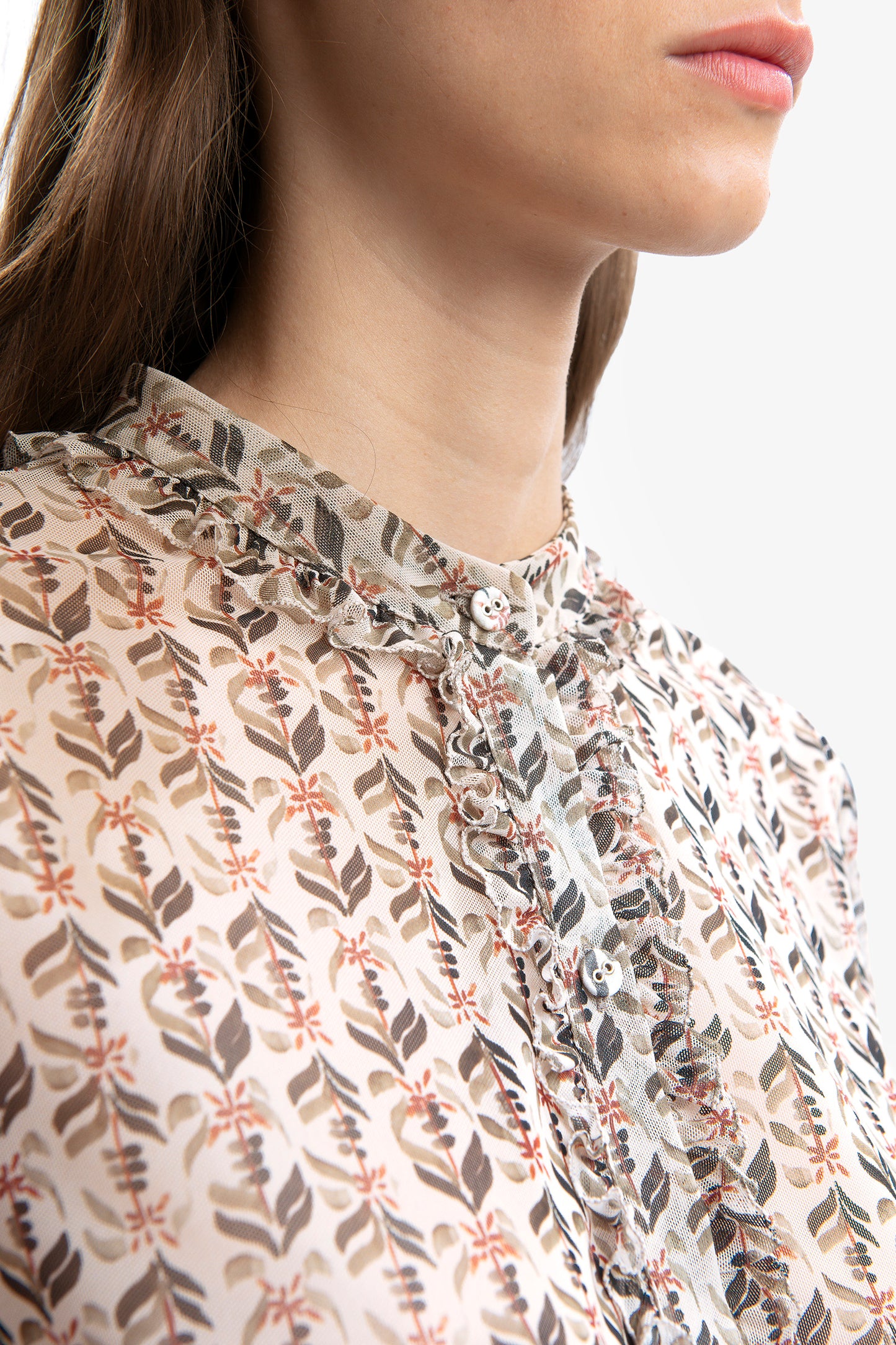 LISA - Camicia in tulle Lotus