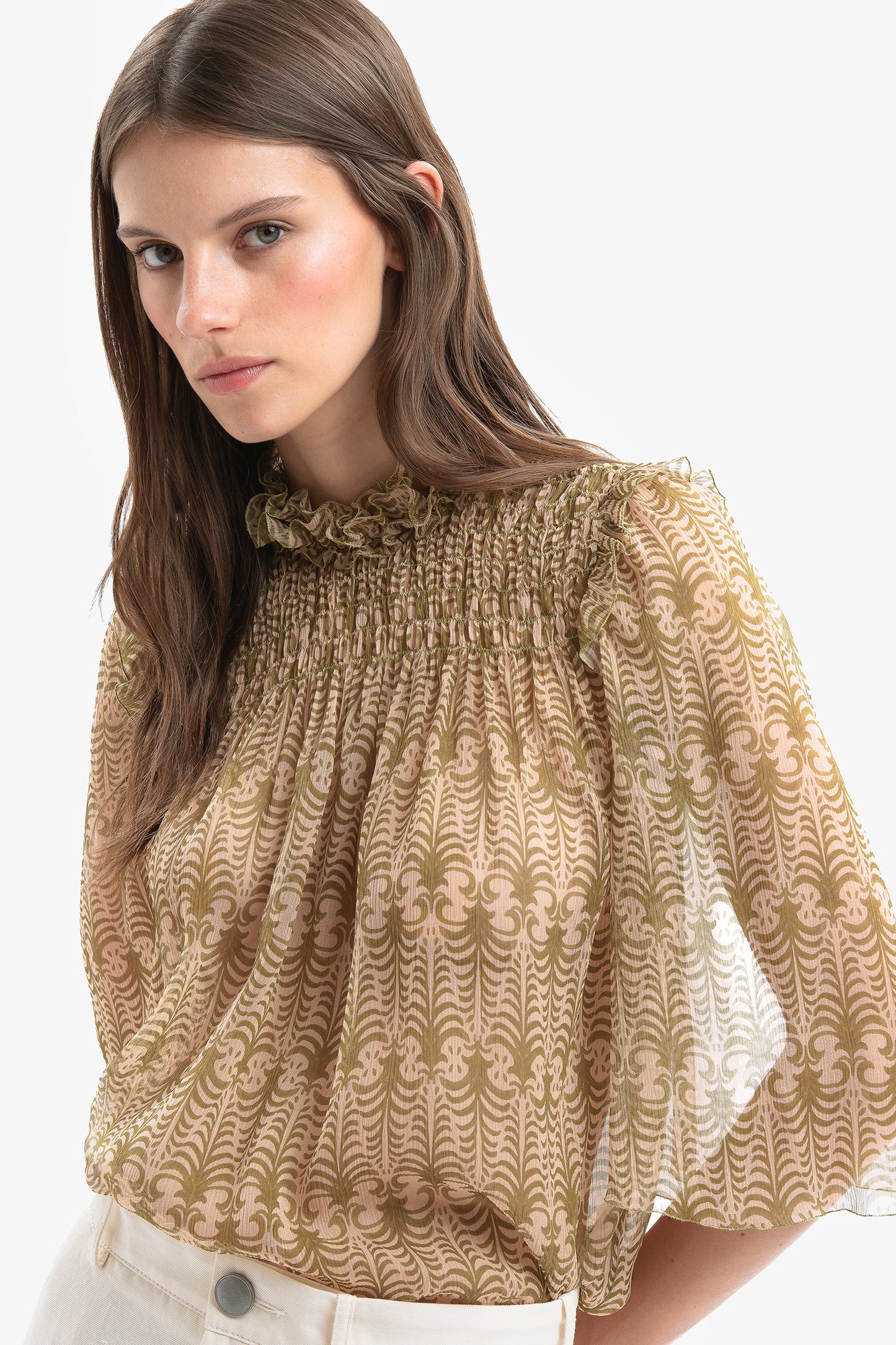 PAOLA - Blusa in seta Mirage