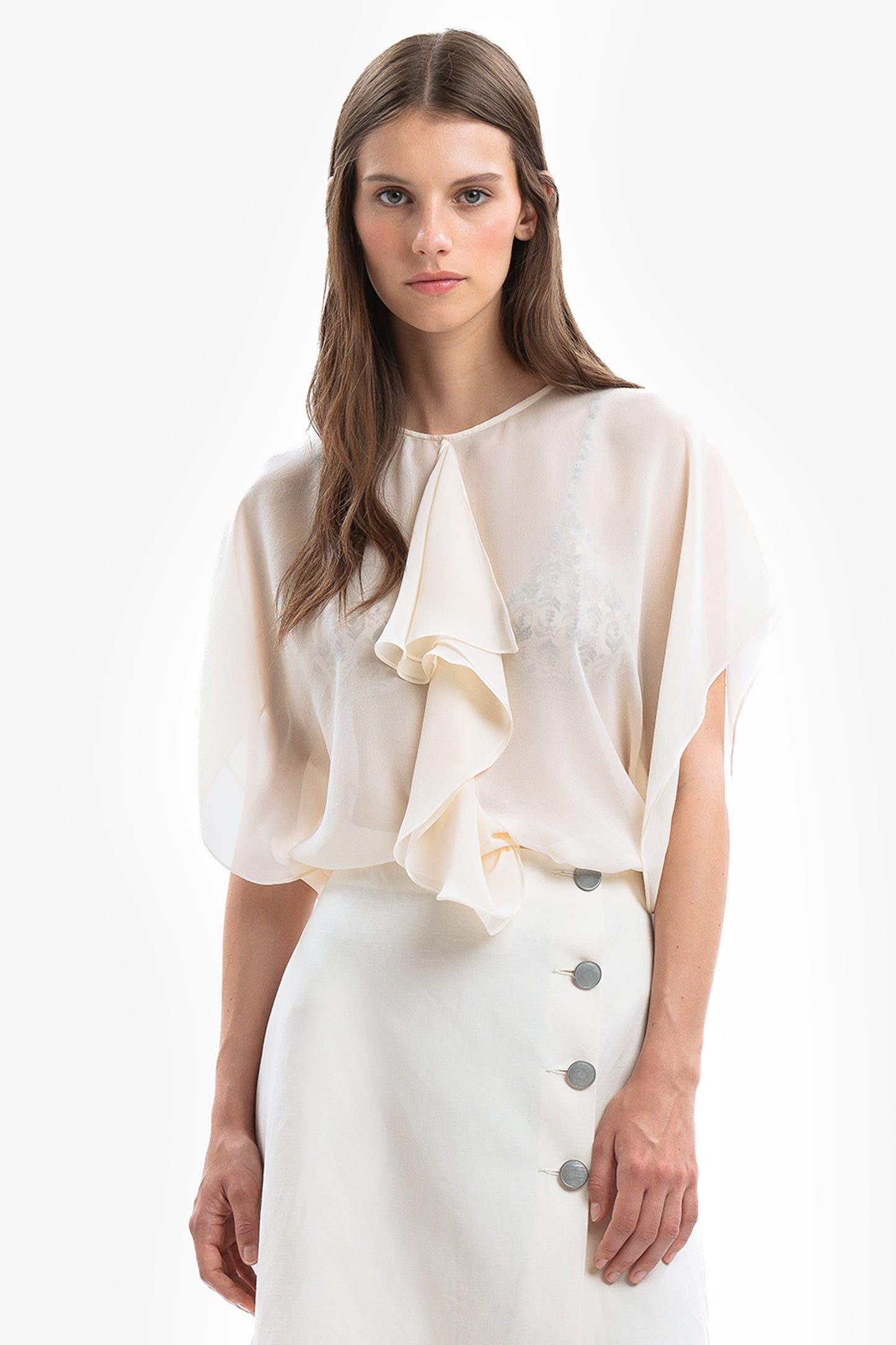 JOANNA - Blusa in seta Fiesta