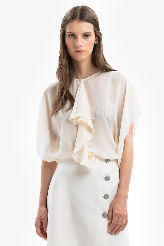 JOANNA - Blusa in seta Fiesta