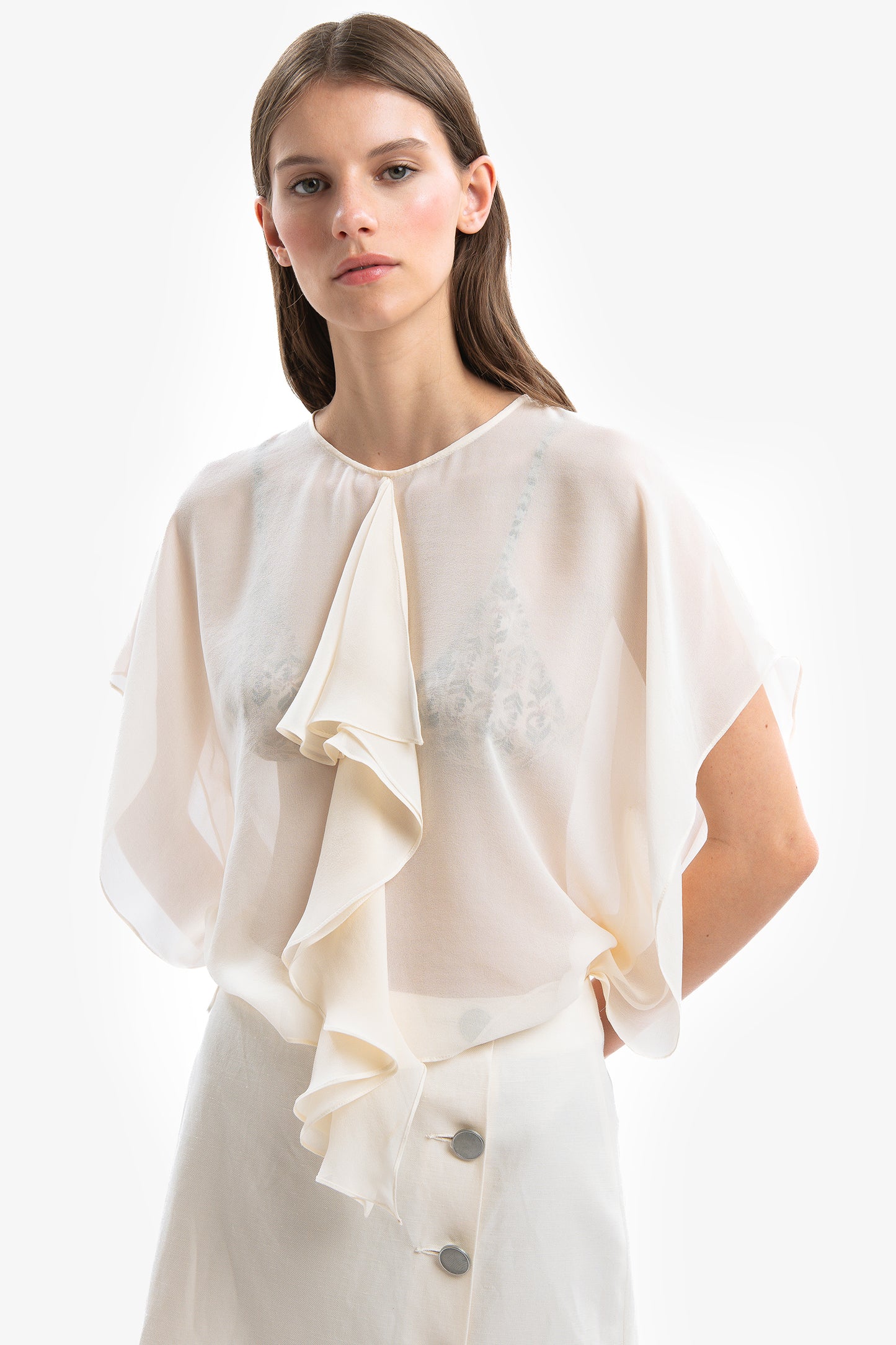 JOANNA - Blusa in seta Fiesta