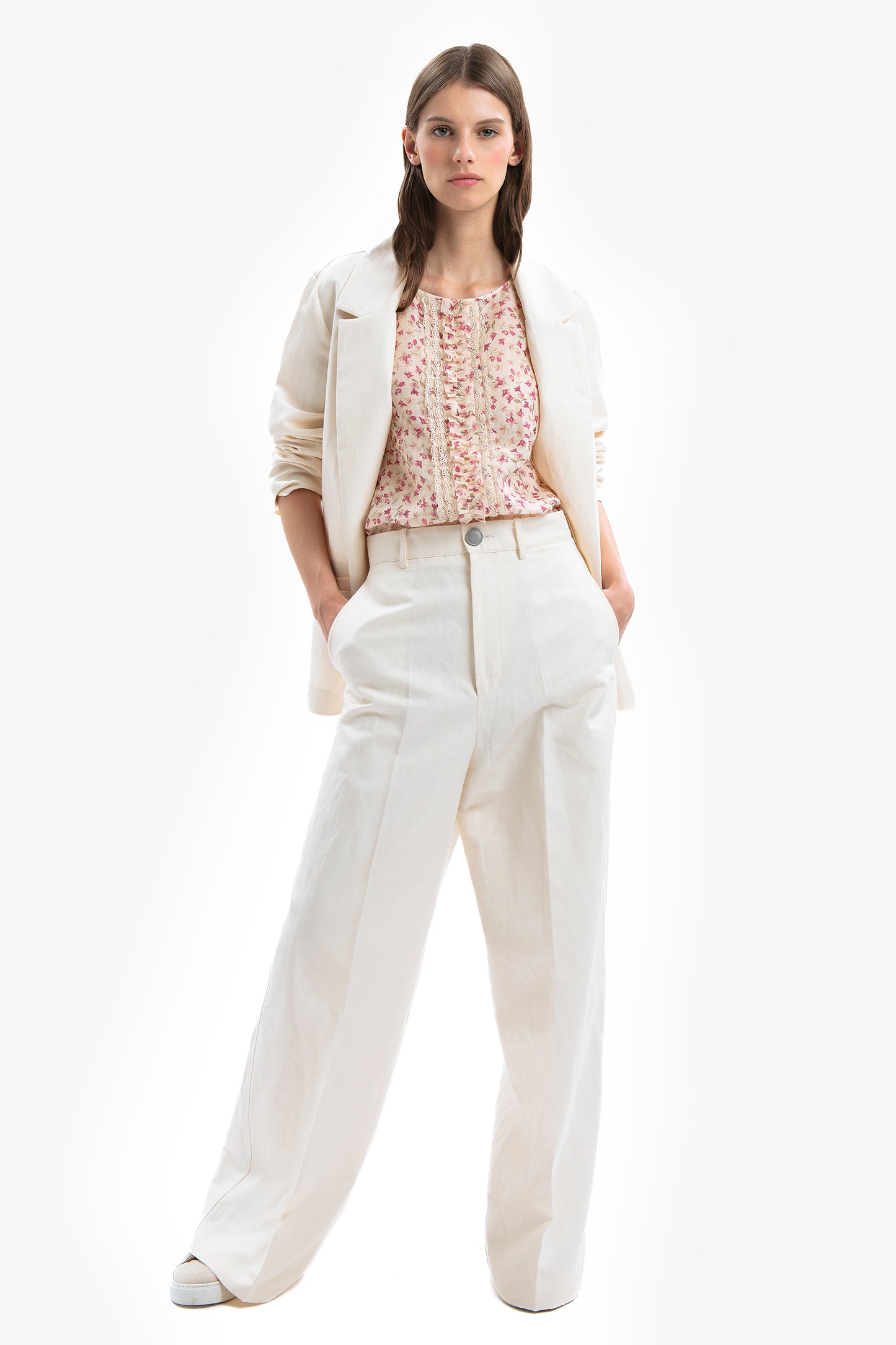 ELEONOR - T-shirt in ramiè Magnolia