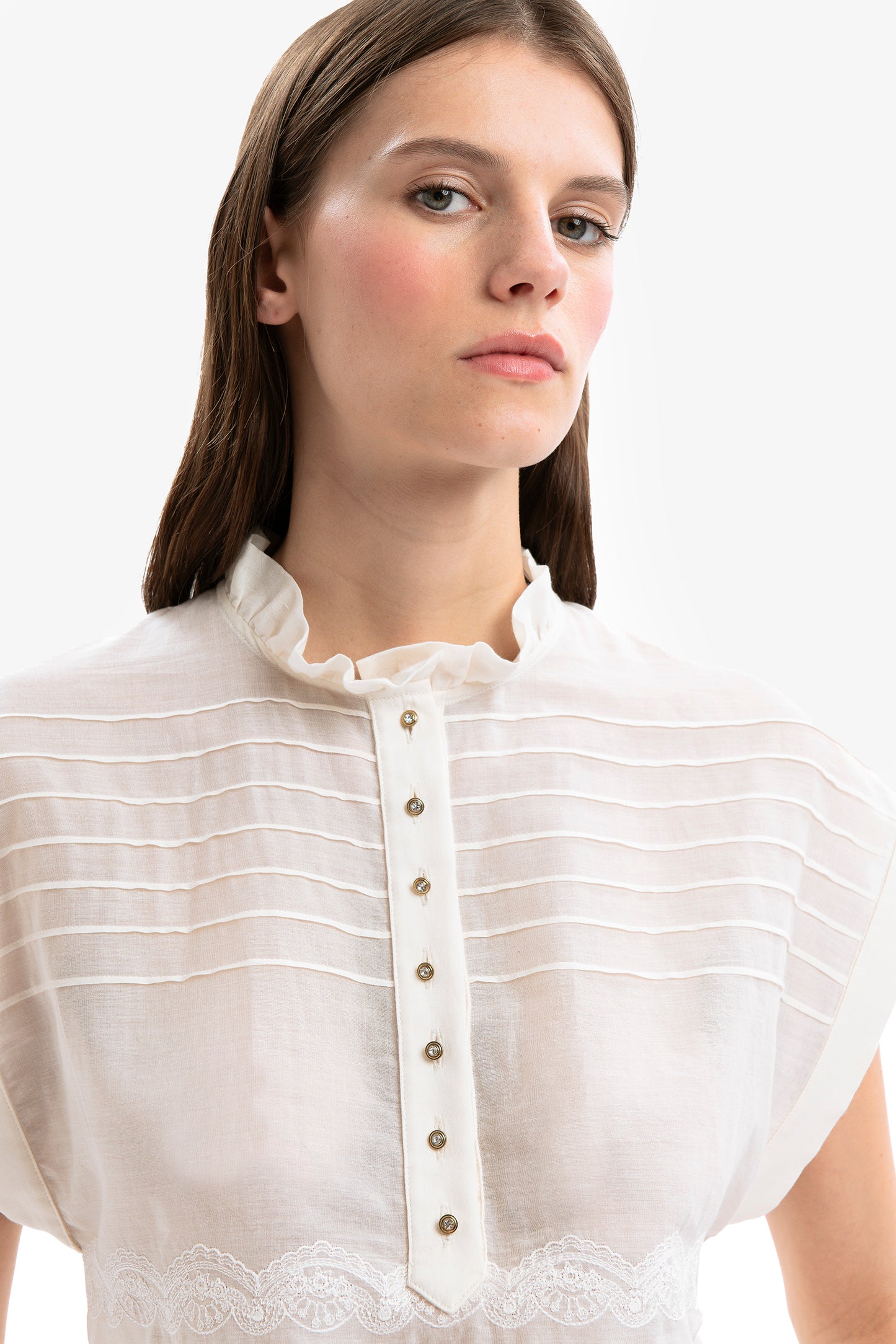 CHIARA - Blusa in cotone Madame