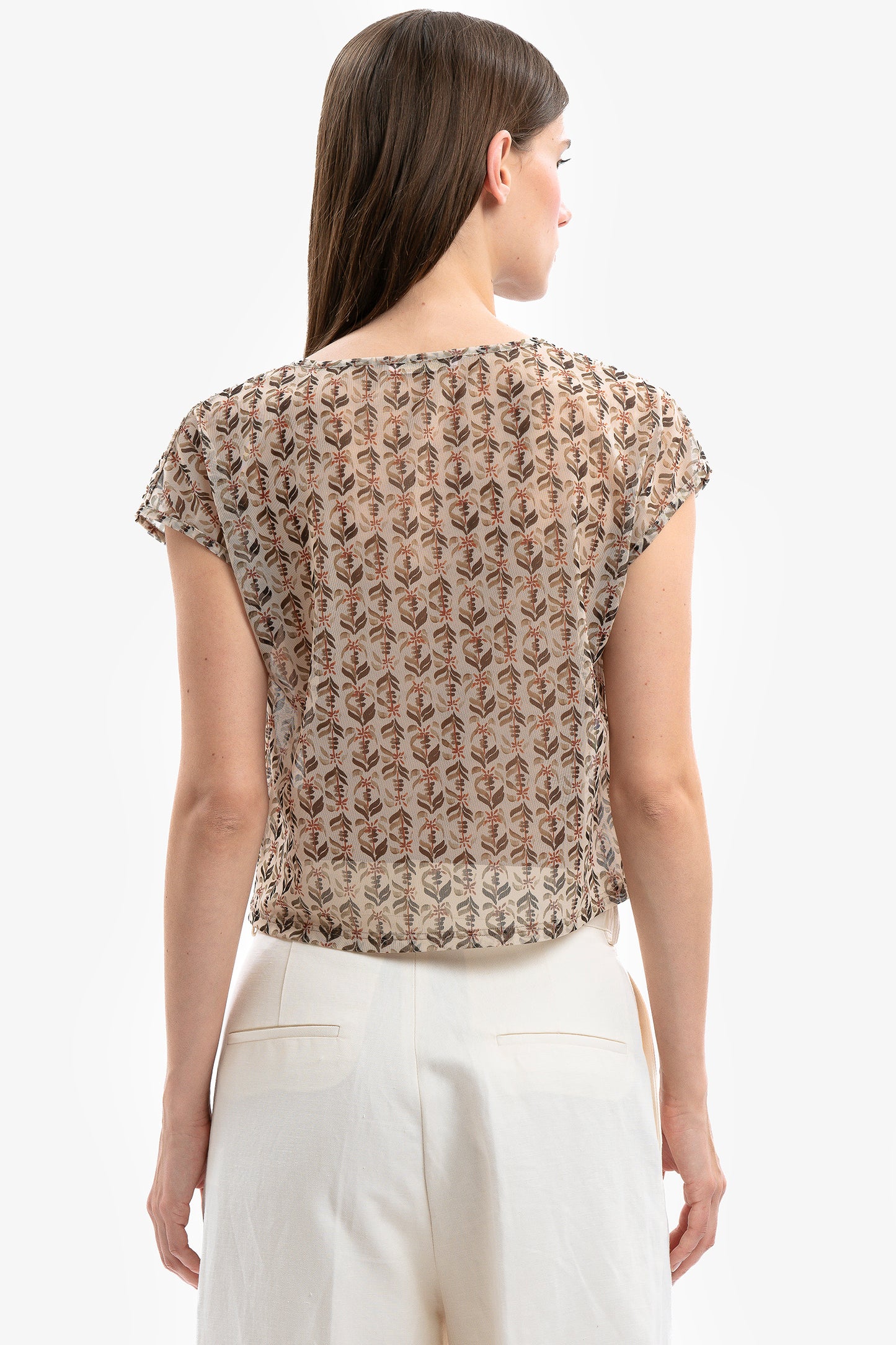 IRENE - Tulle T-shirt Lotus