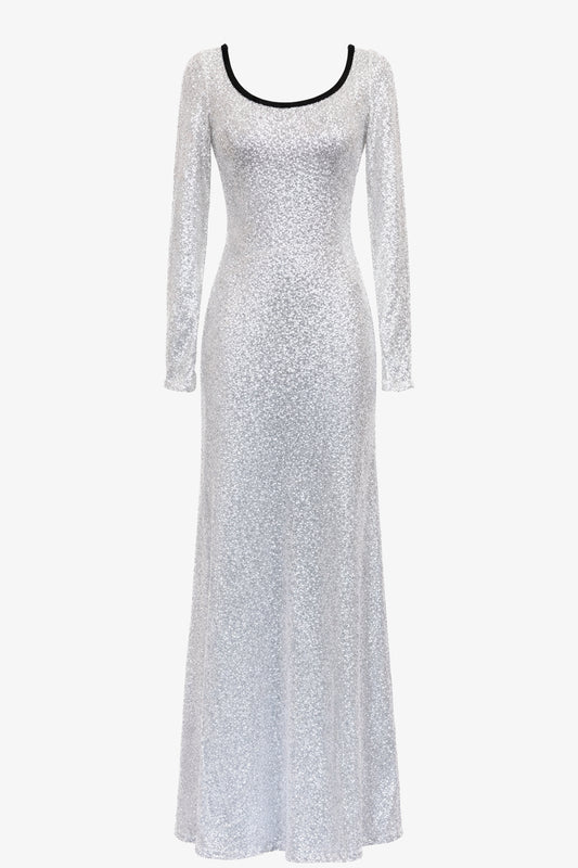 BLANCA - Micro-Sequin Long Dress Nightcall