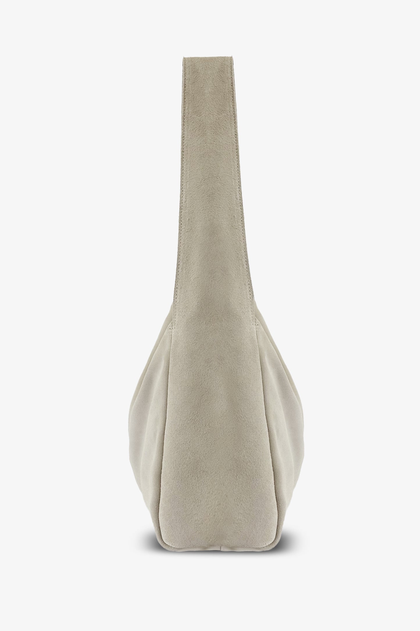 THE TI-BAG - Borsa big in suede Panna