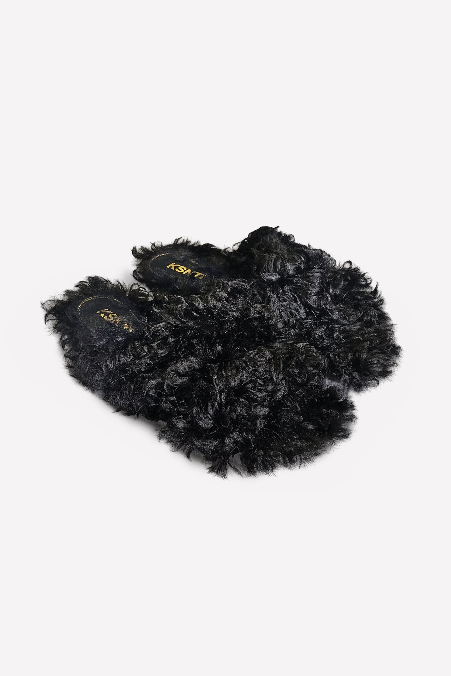 KIRA - Mule furry Black