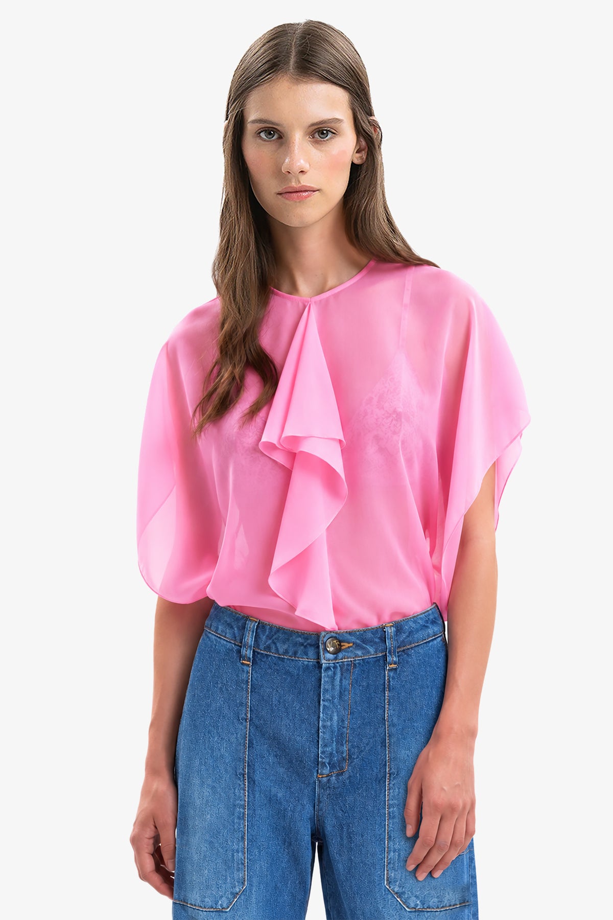 ROSETTE - Blusa in seta Fiesta