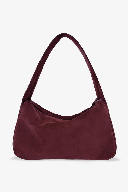 THE TI-BAG - Borsa in suede Melograno