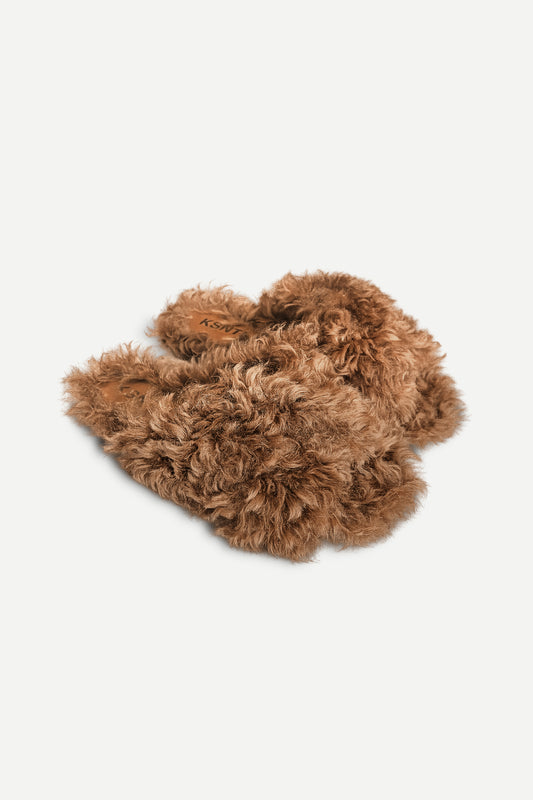KIRA - Mule furry Brown