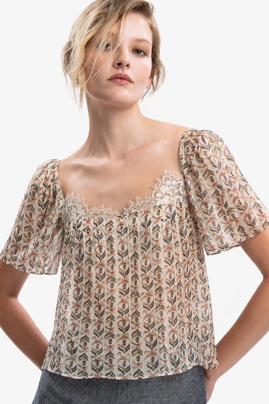 ERICA - Top in seta Lotus