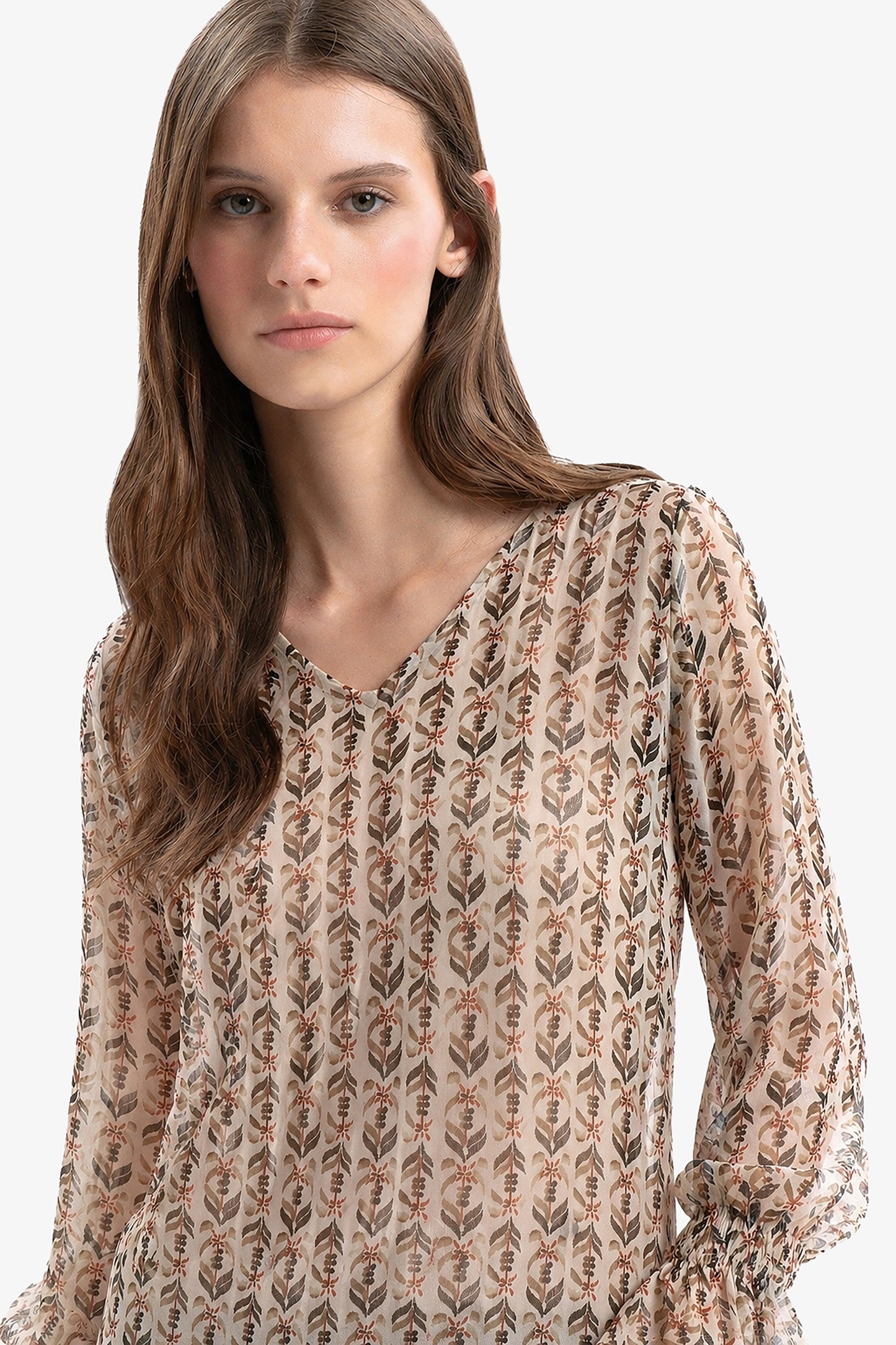 ANNA - Blusa in seta Lotus