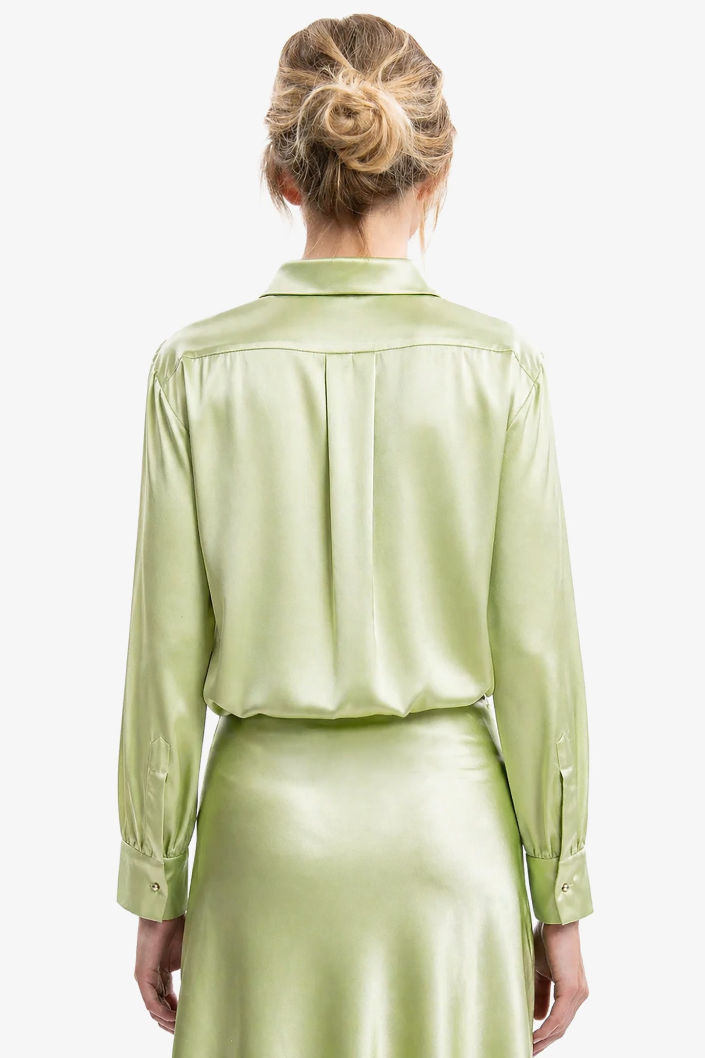 NILDE - Camicia in seta Ninfea