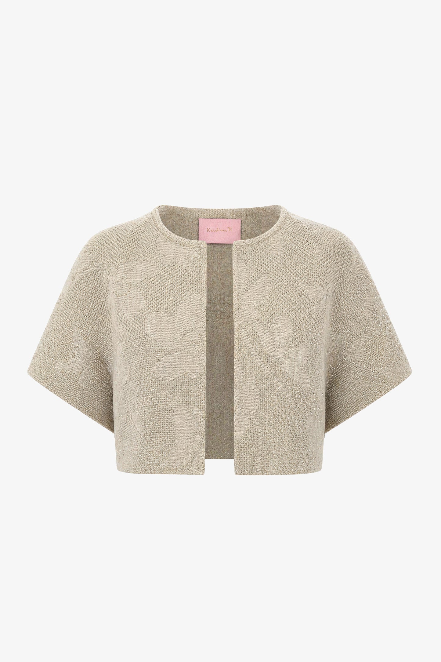FLAMINIA - Mini bolero in lino Safari