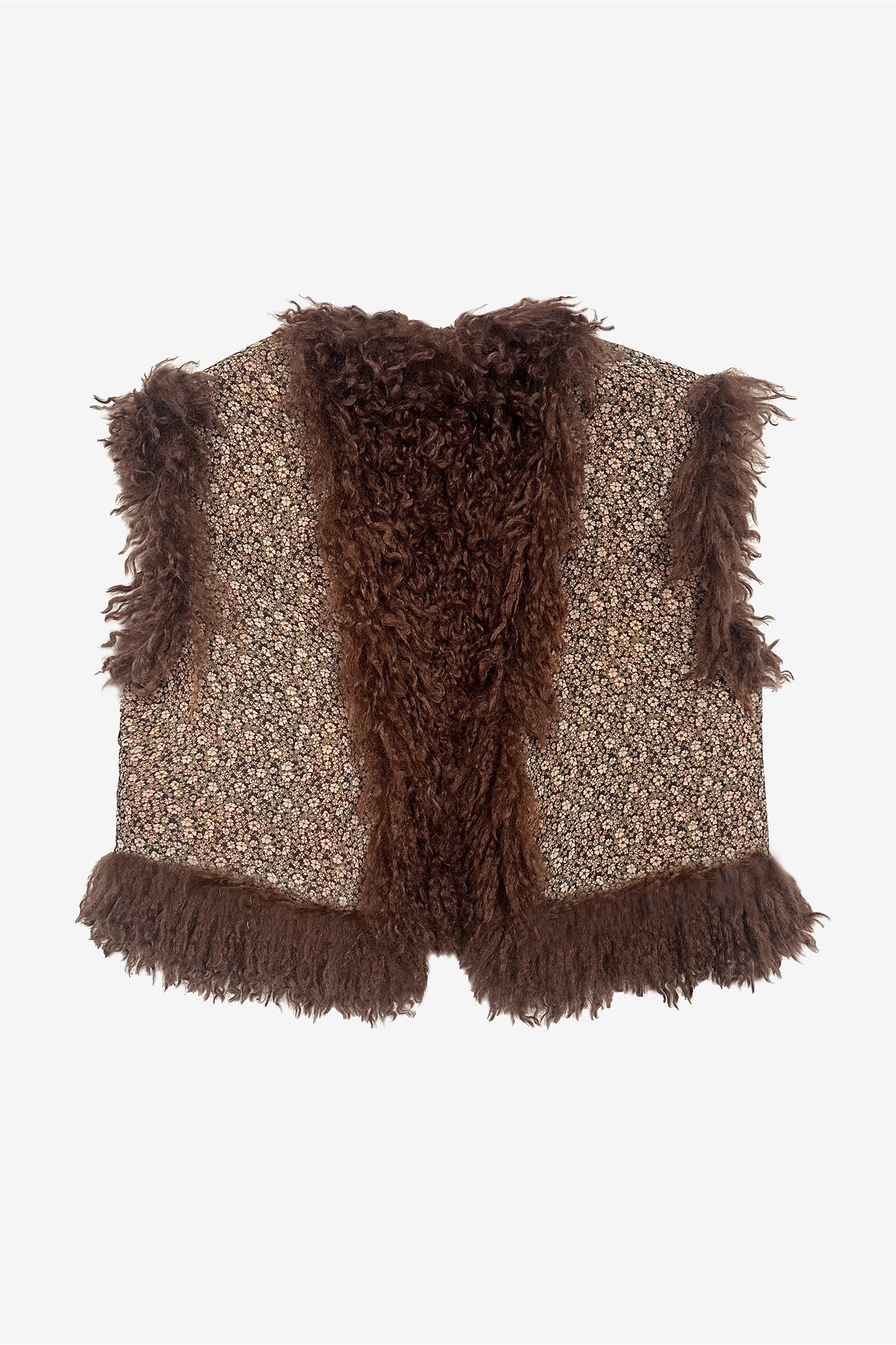 THE LITTLE BEAR - gilet eco-furry Caffè