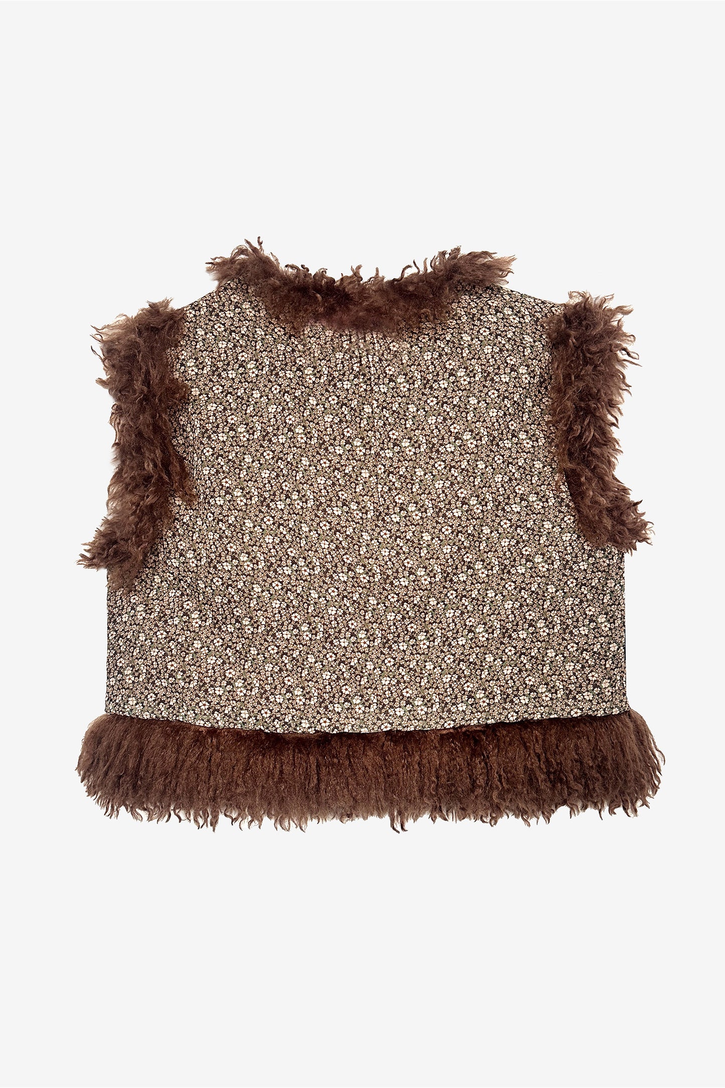 THE LITTLE BEAR - gilet eco-furry Caffè