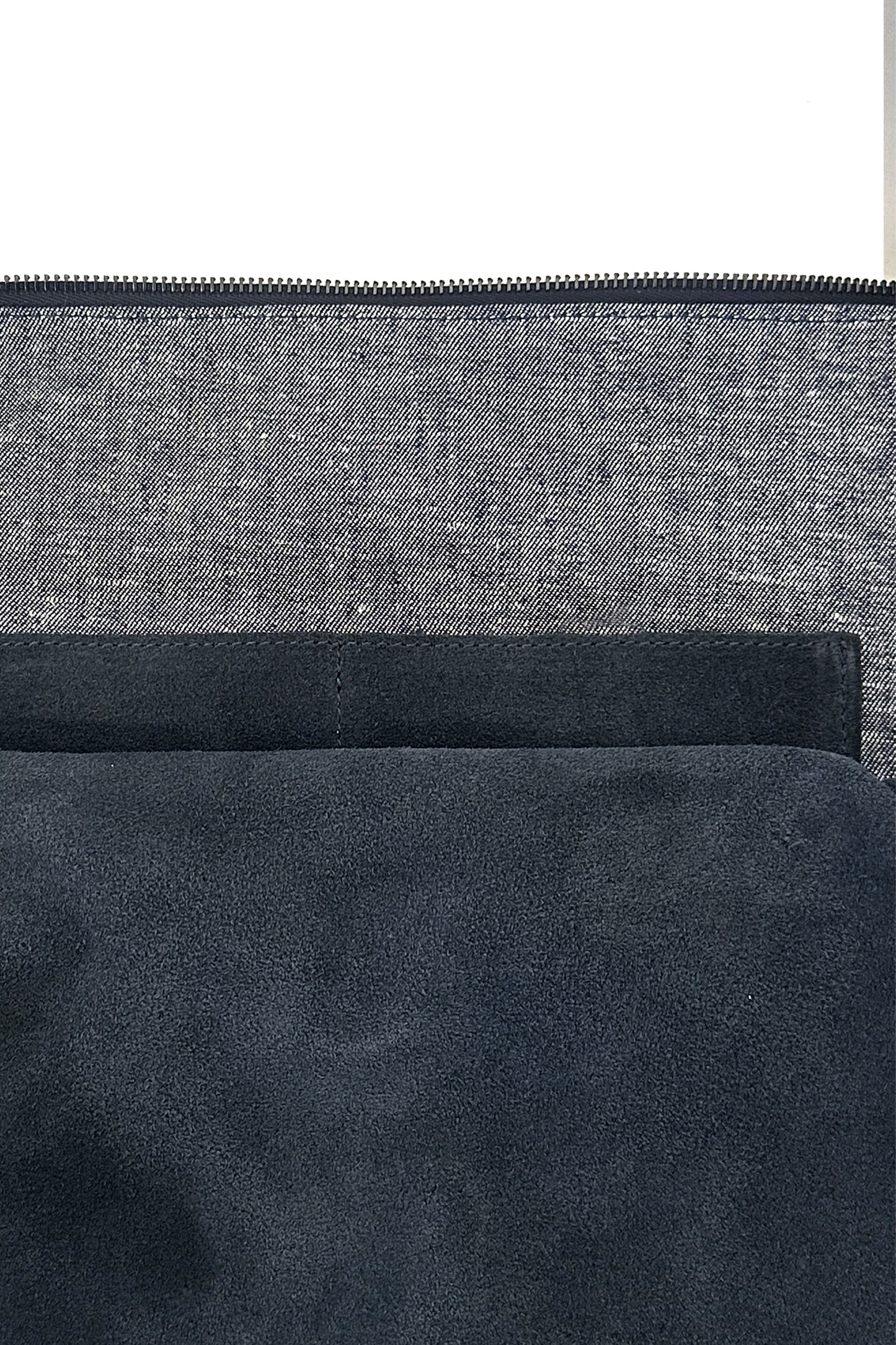 THE TI-BAG - Borsa big in suede Navy