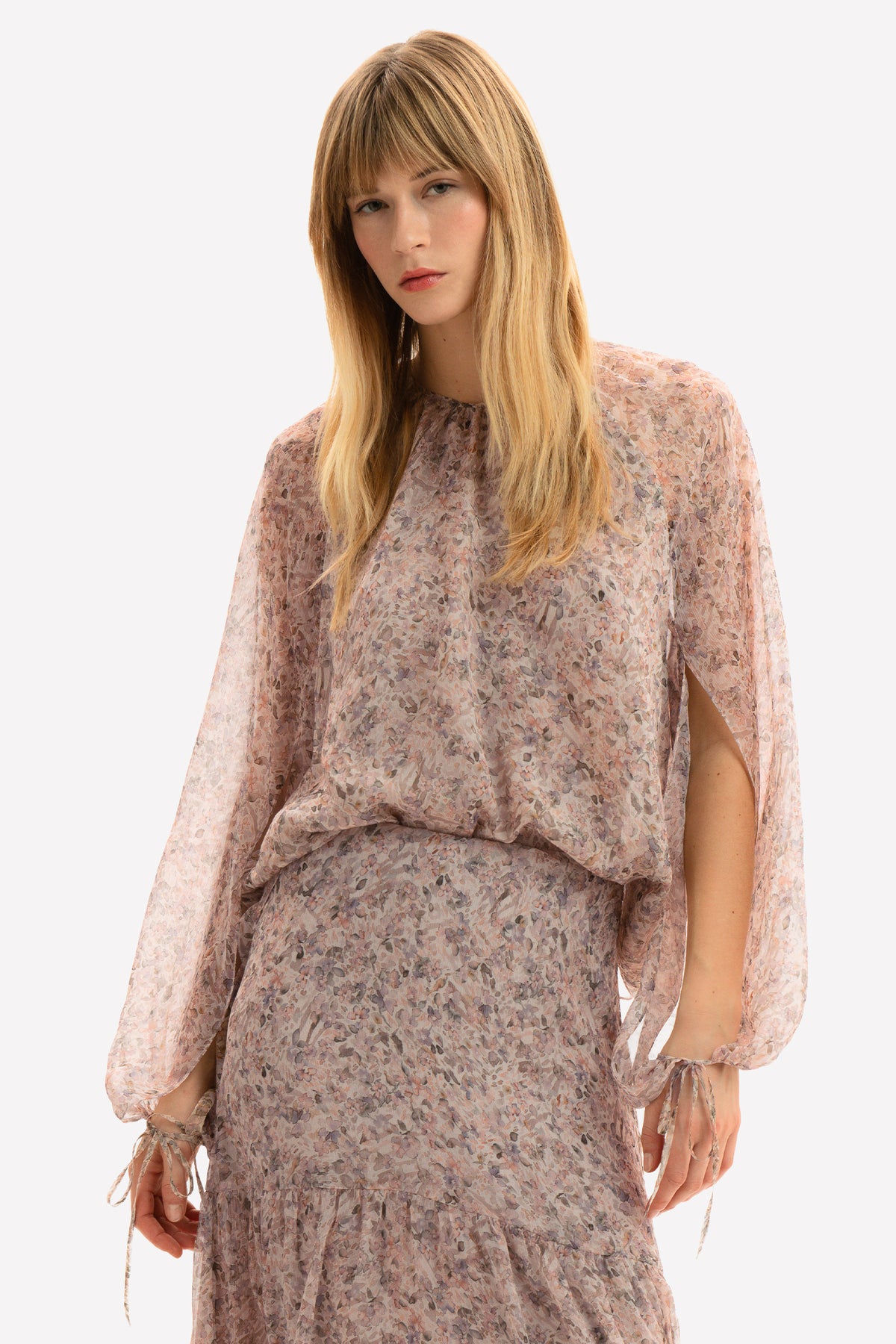LUCREZIA - Boxy silk blouse Boxy