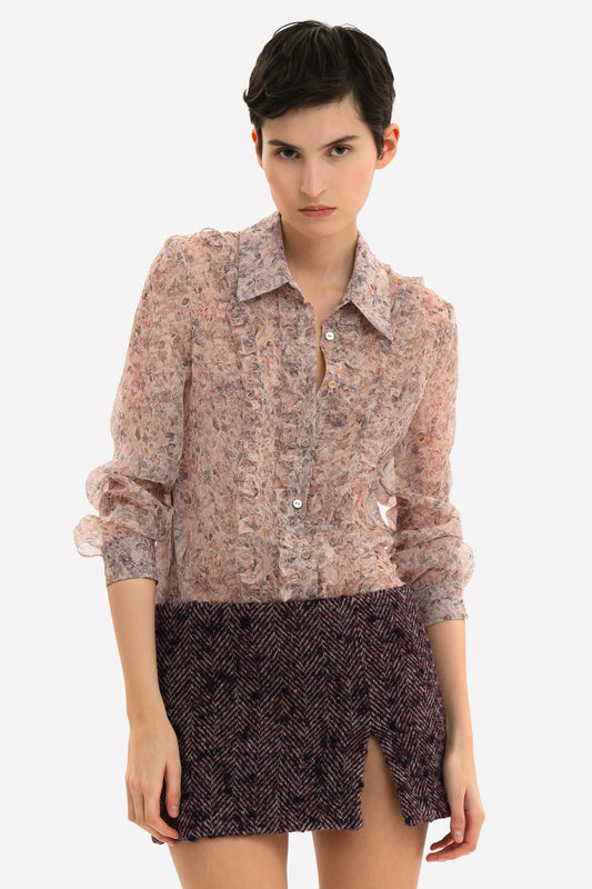 ADELE - Silk shirt Jardin