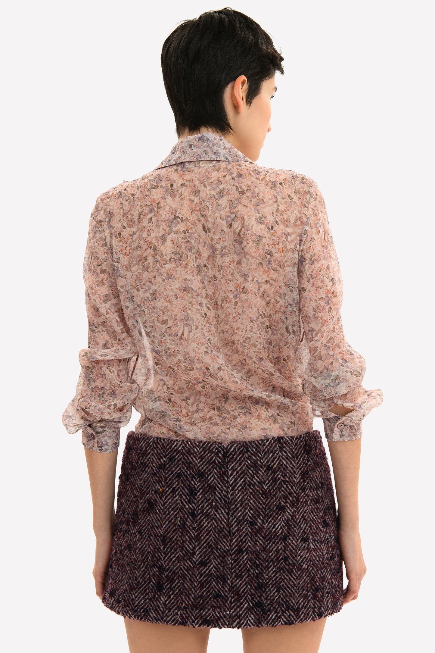 ADELE - Camicia in seta Jardin