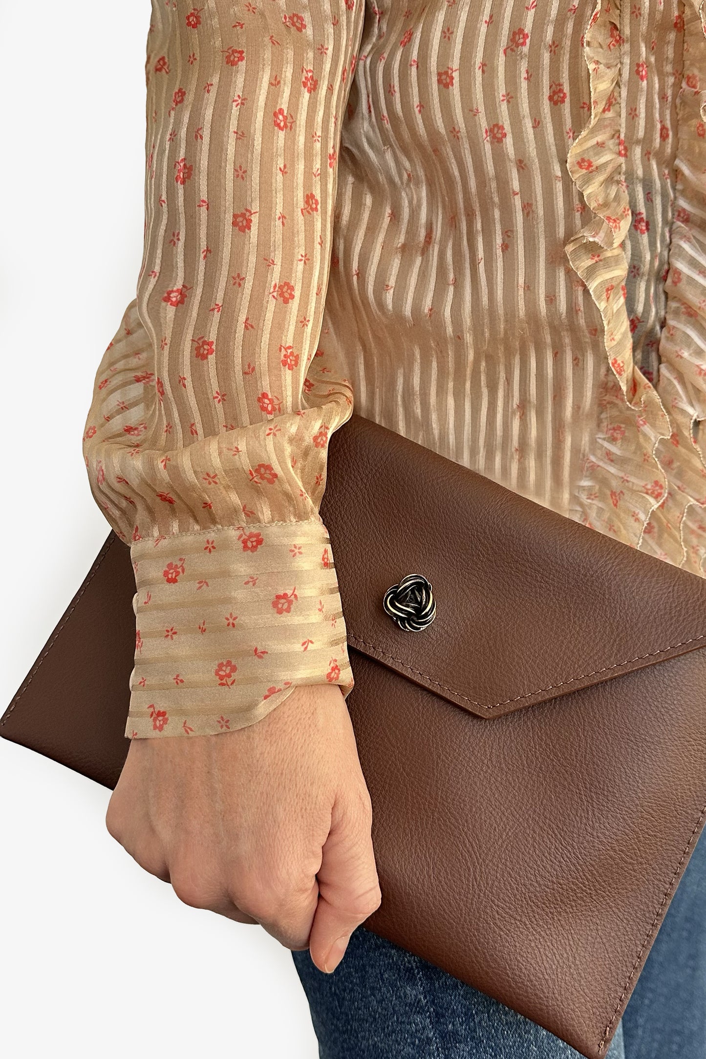 GIANDUIA - Envelope Clutch Chocolate