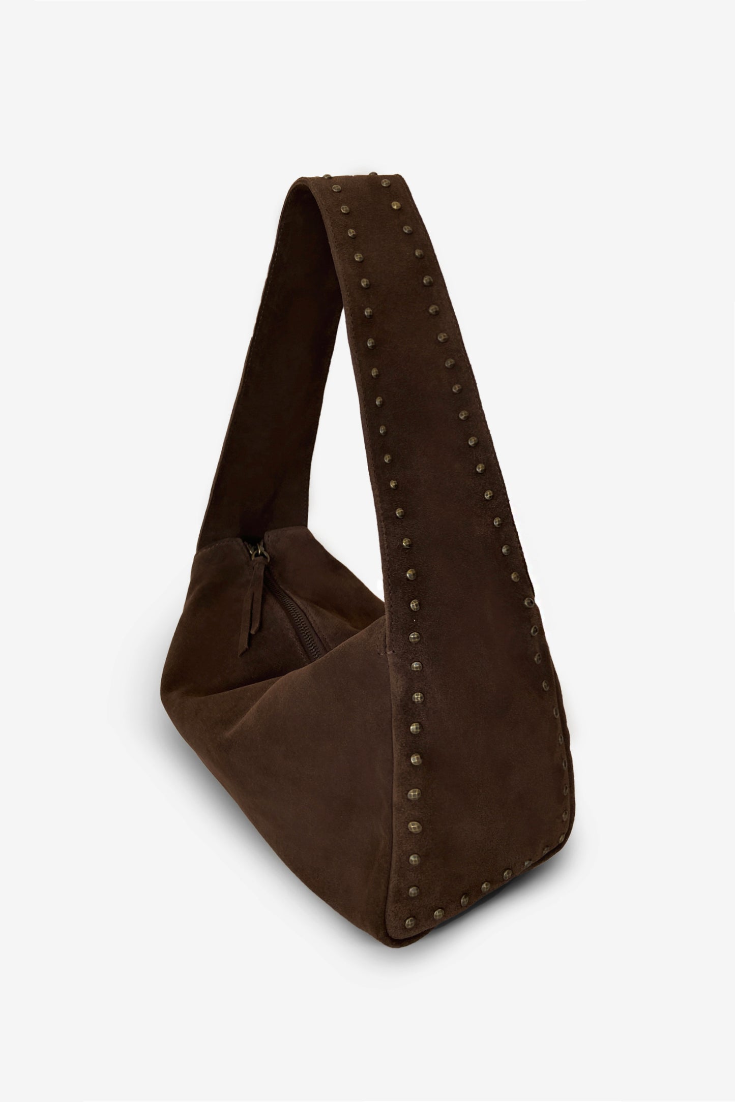 THE TI-BAG - Borsa in suede con borchie