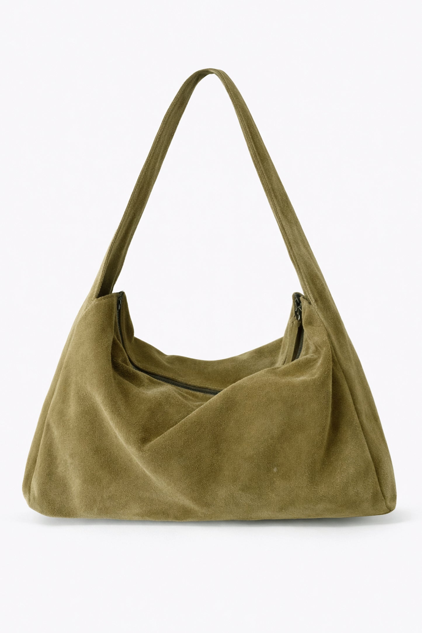 THE TI-BAG - Big bag in Khaki suede