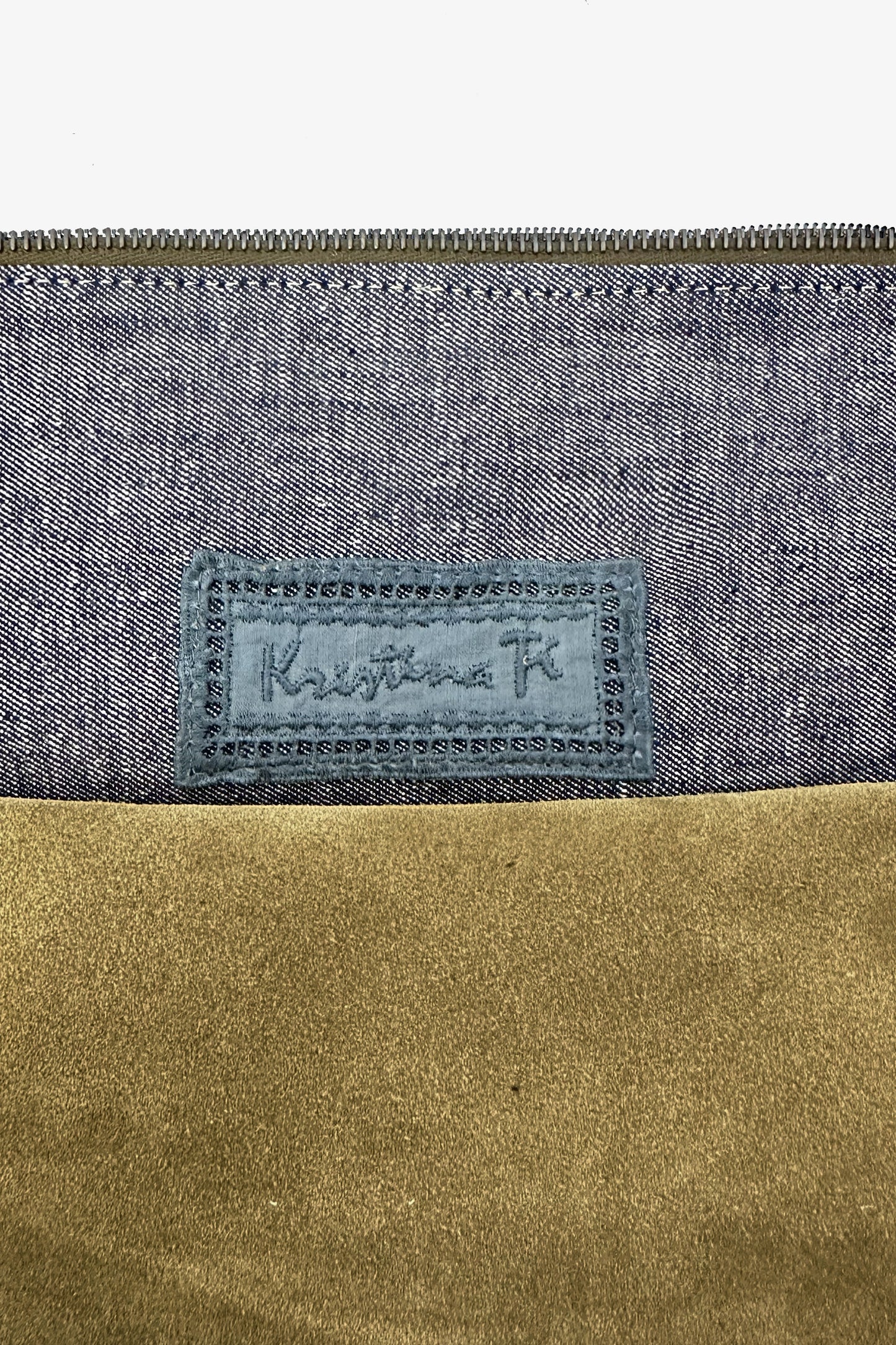 THE TI-BAG - Big bag in Khaki suede