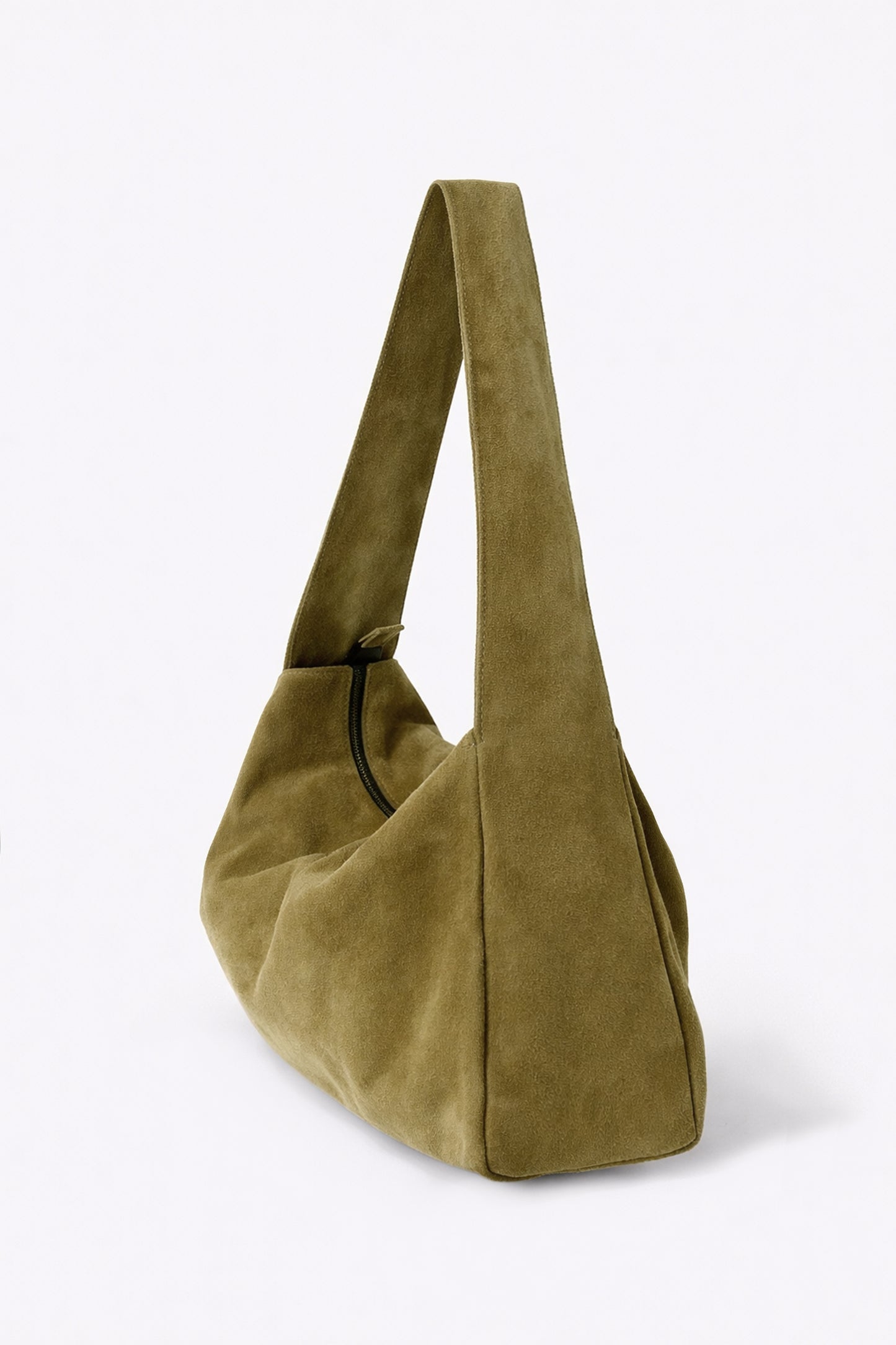THE TI-BAG - Big bag in Khaki suede