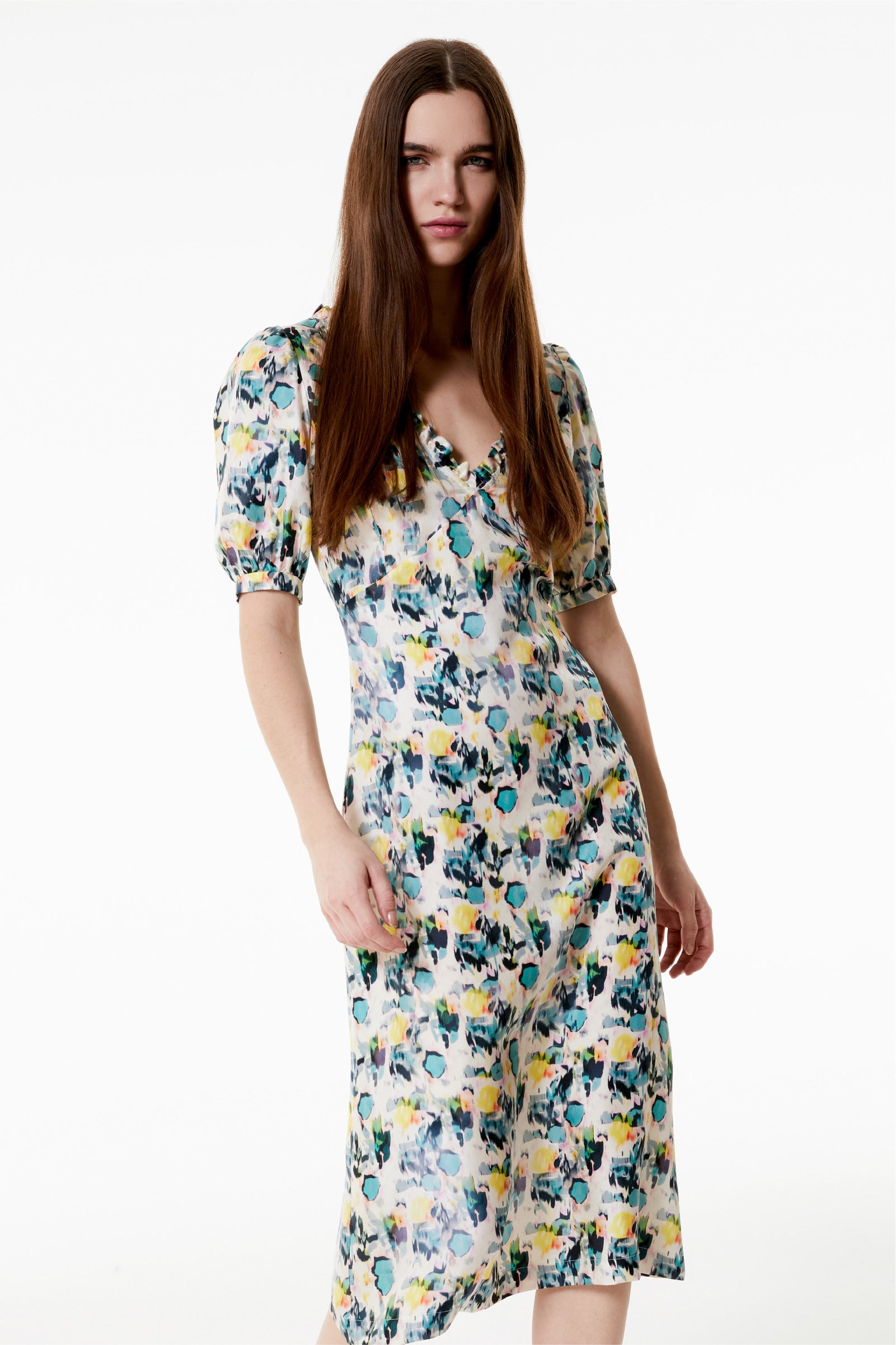 Kristina Ti MATILDA - Silk dress Watercolor