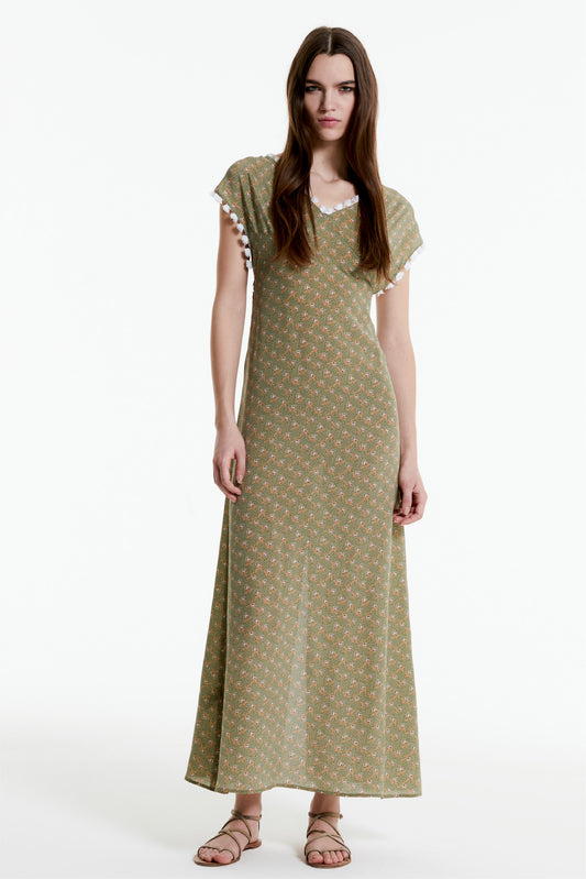 VANESSA - Silk Dress Woods