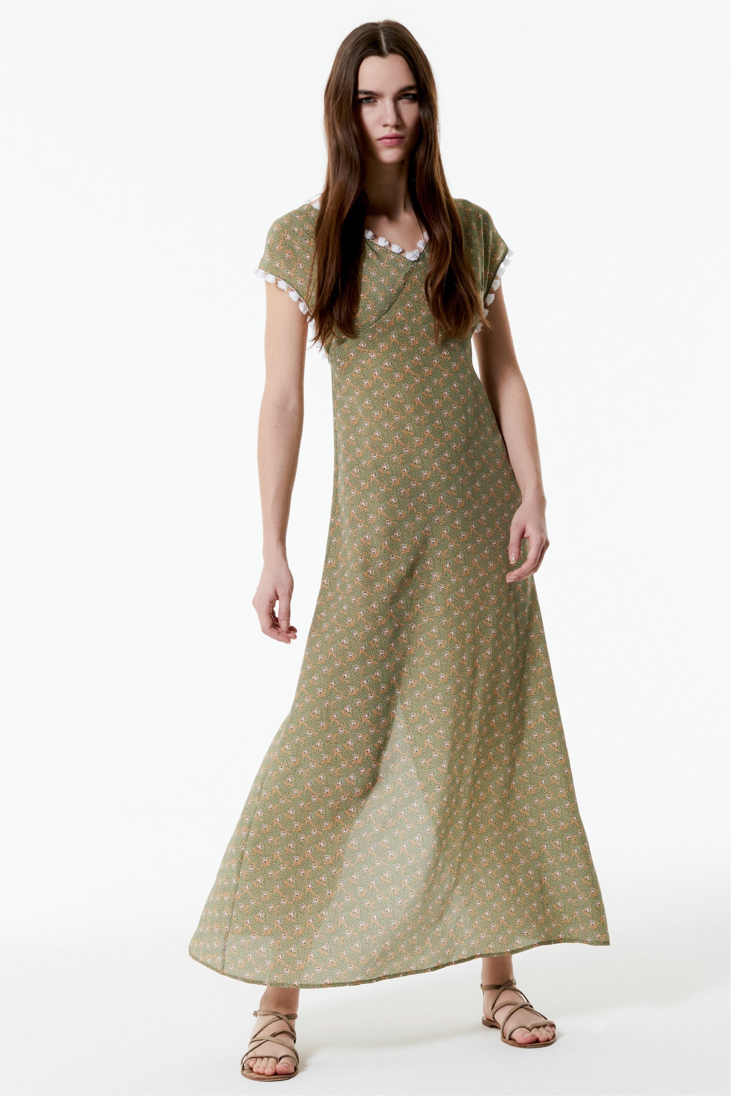 VANESSA - Silk Dress Woods