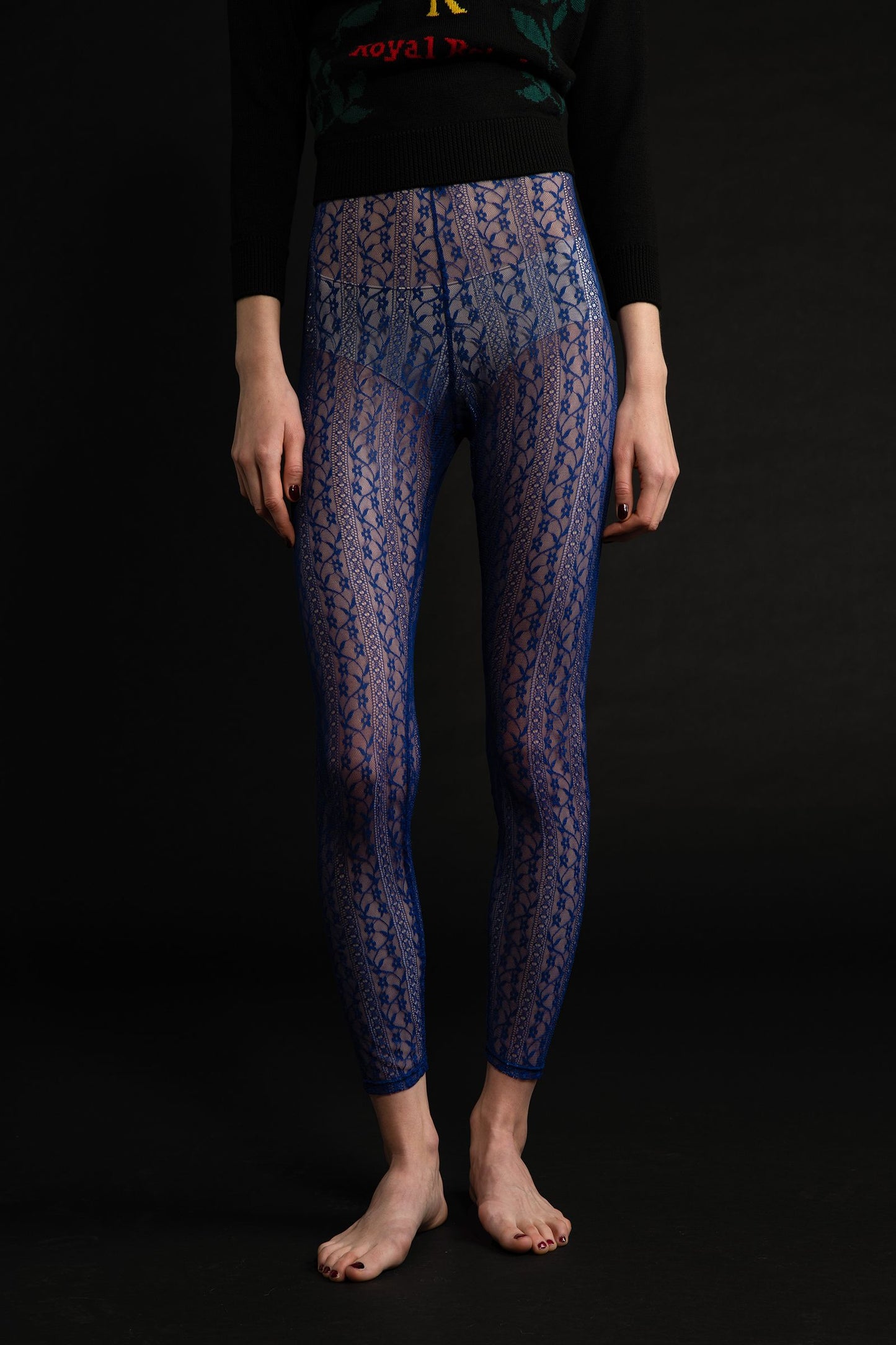 KATRINA - Leggings in pizzo