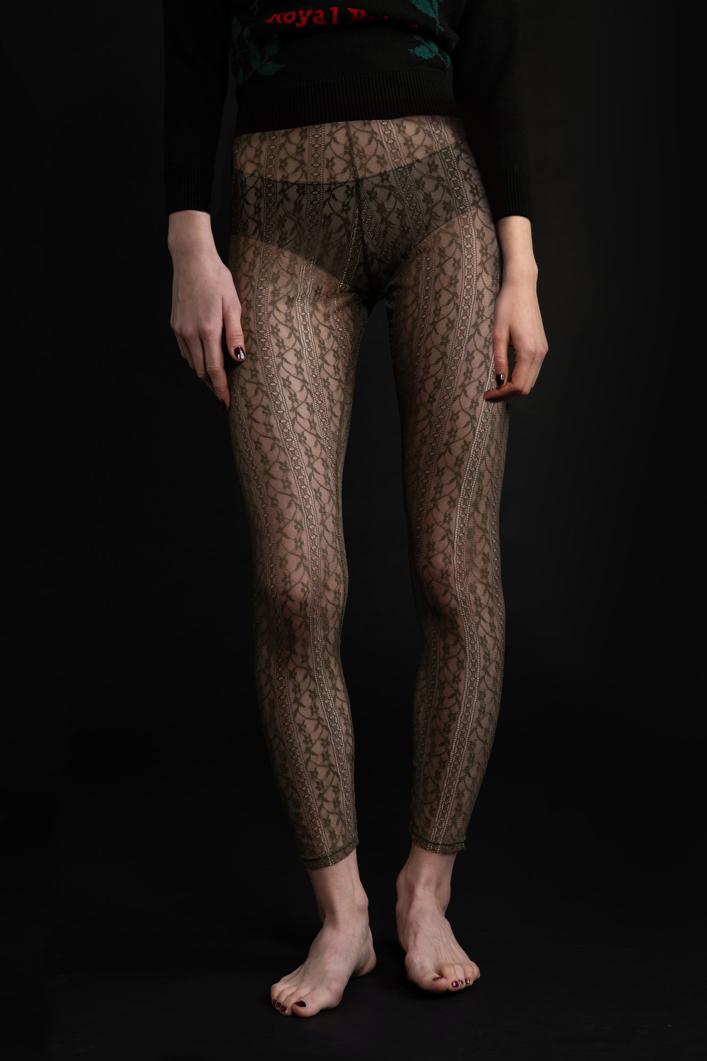 LUDMILLA - Lace leggings